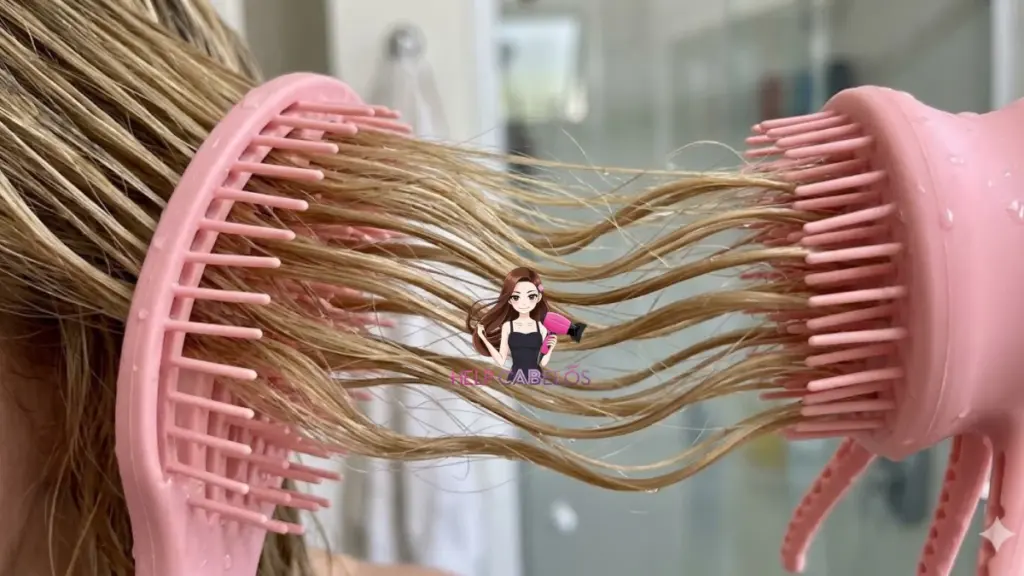 Como usar escova polvo em cabelo ondulado fino